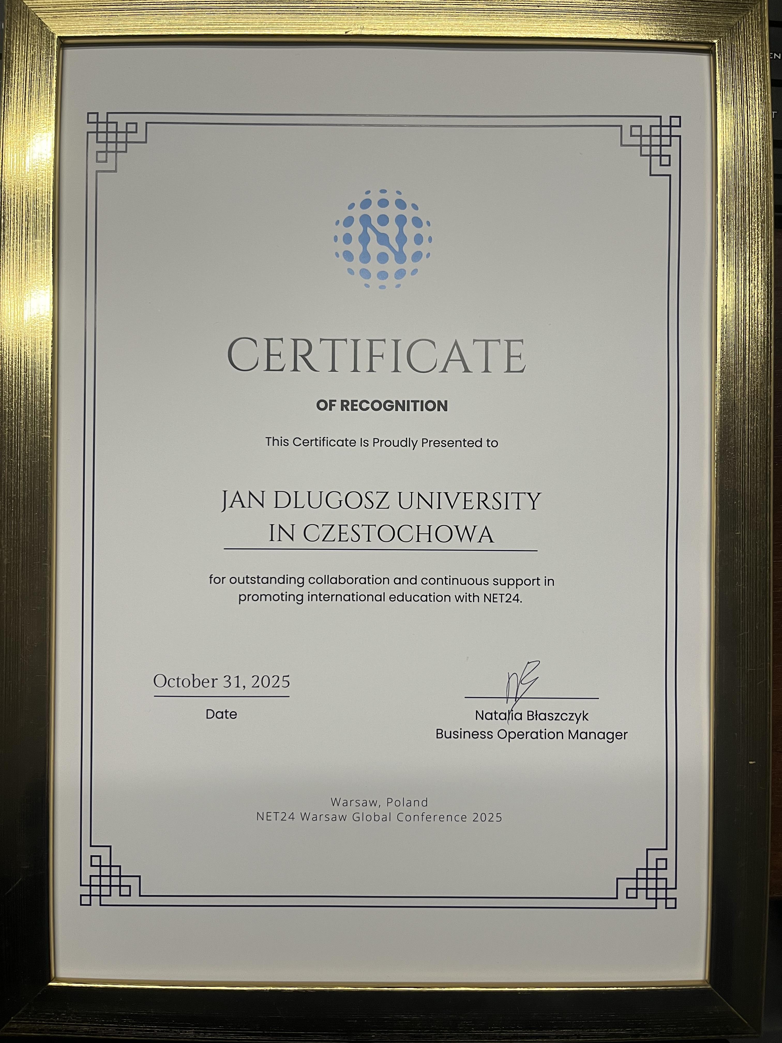 Certyfikat Net24