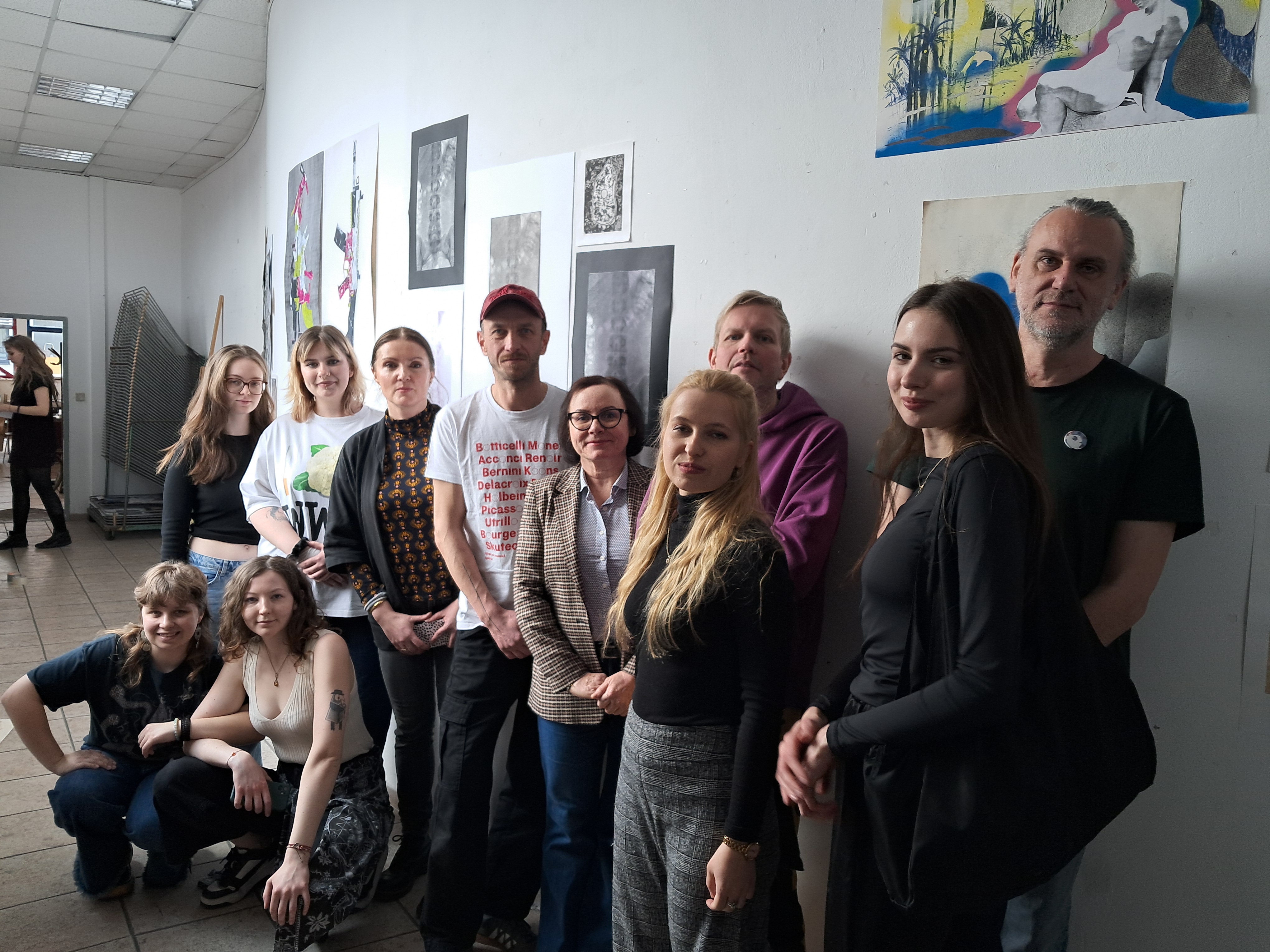Graphic Art Lab 3, studenci i prowadzący z UJD