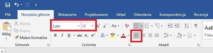 lokalizacja pola Tytuł w programie Microsoft Word
