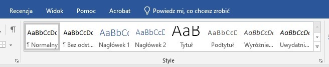 lokalizacja pola Tytuł w programie Microsoft Word