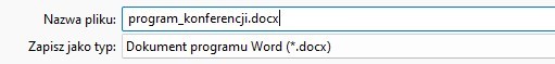 screen okna aplikacji MS Word z nazwą pliku