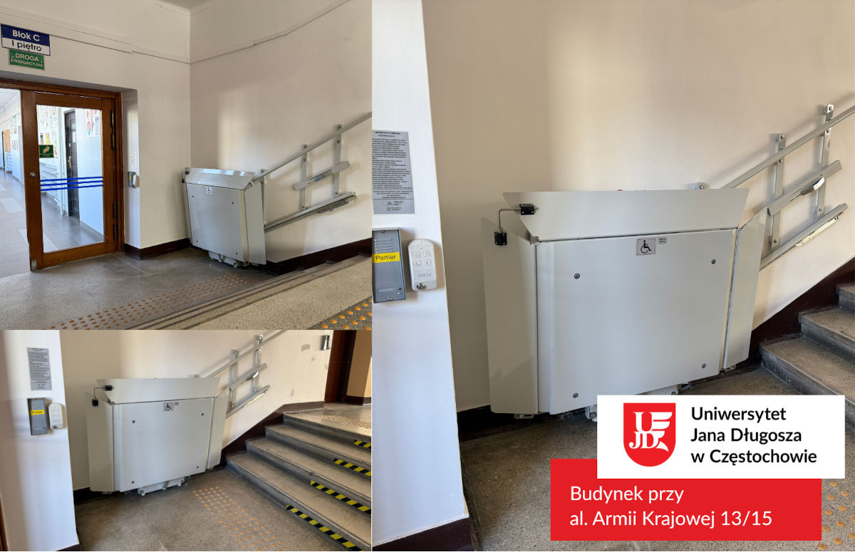 Zainstalowany podnośnik w budynku przy Al. Armii Krajowej 13/15